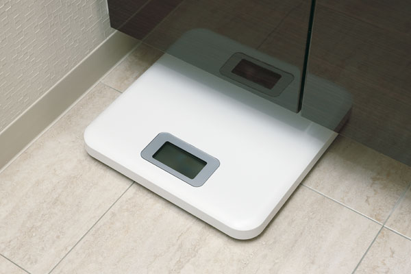 Bathing-wash room.  [Weight scale storage space] Clean and accommodating the scales at the feet. You can use immediately, After use will be cleared up immediately (same specifications)