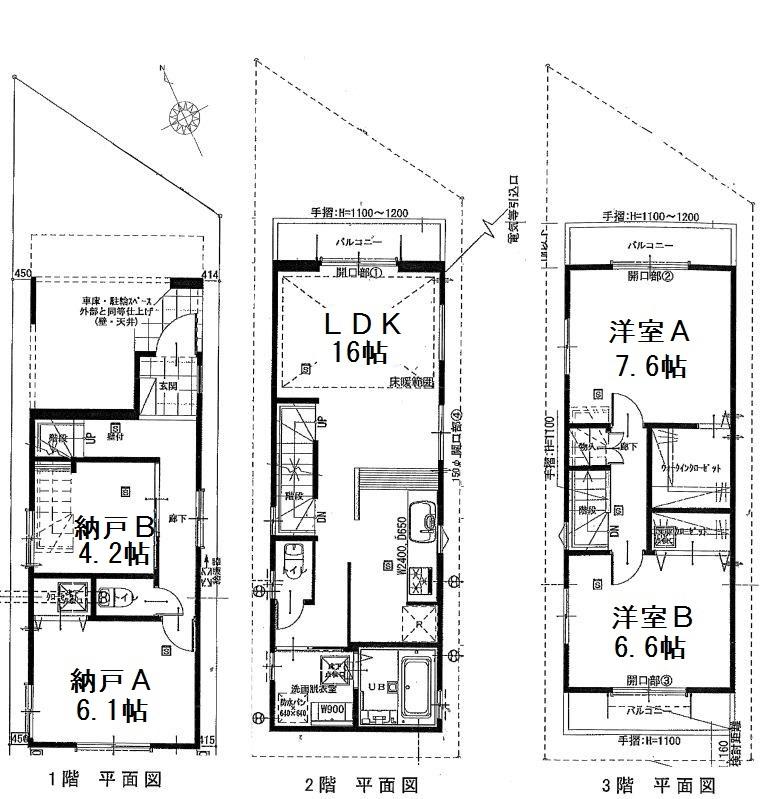Floor plan. (C Building), Price 35,800,000 yen, 2LDK+2S, Land area 60.24 sq m , Building area 97.08 sq m