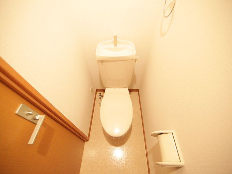 Toilet. Warm water washing toilet seat mounting possible