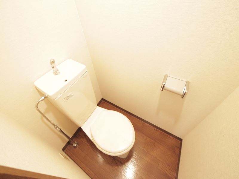 Toilet. Warm water washing toilet seat mounting possible