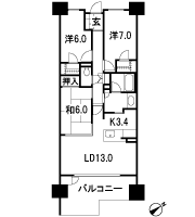 Floor: 3LDK + 2W, occupied area: 80.83 sq m, Price: 40,180,000 yen ・ 45,680,000 yen