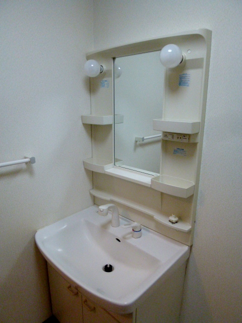 Washroom. With with shampoo dresser independent wash basin