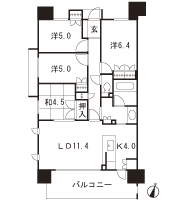 Floor: 4LDK (8F ~ 10F), the occupied area: 80.83 sq m