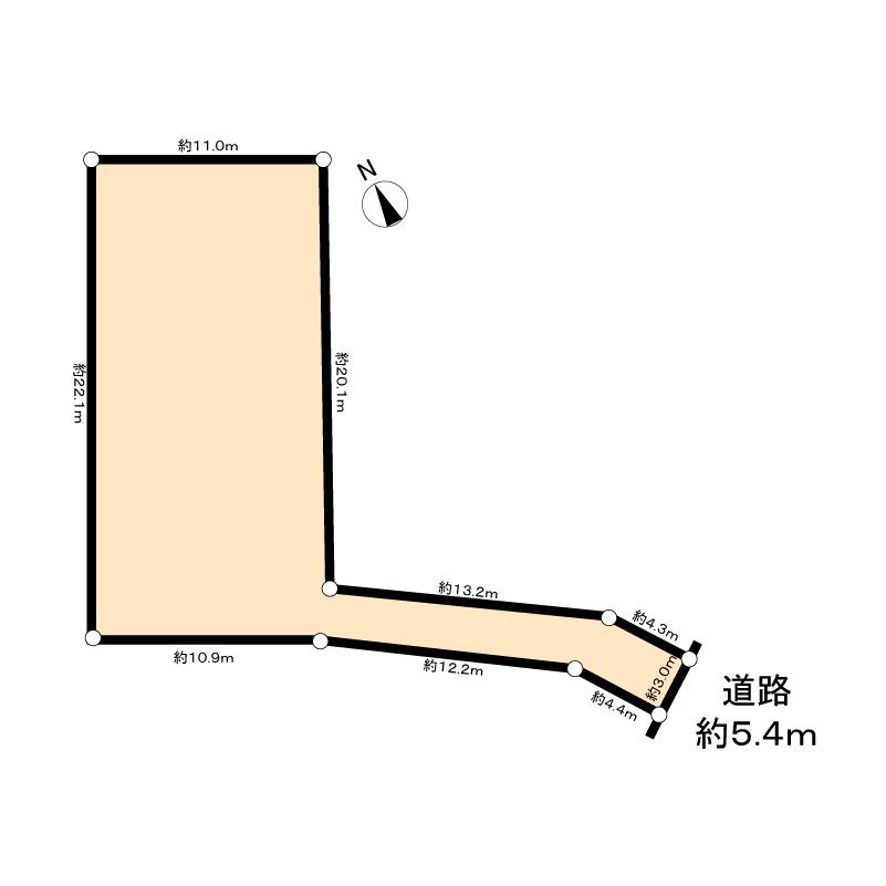 Compartment figure. Land price 42,800,000 yen, Land area 299.44 sq m