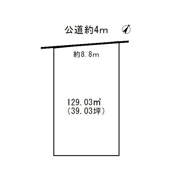 Compartment figure. Land price 17,900,000 yen, Land area 129.03 sq m