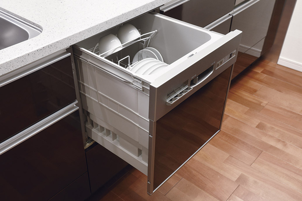 Kitchen.  [Dishwasher] It eliminates the need of dishwashing, Fully automatic dishwasher to support the housework. Is a built-in type of saving space equipped under the kitchen counter (same specifications)