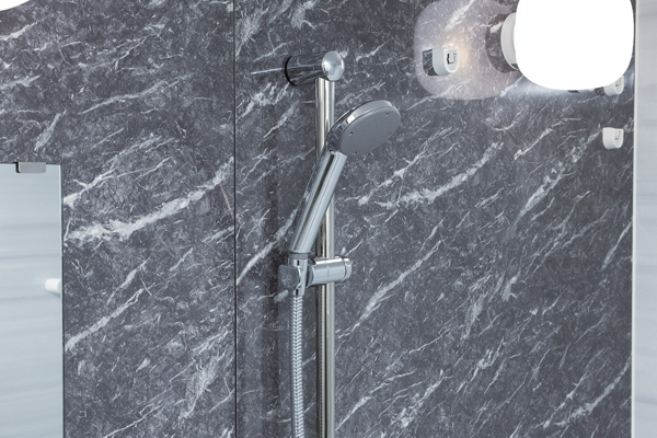 Bathing-wash room.  [Slide bar] You can adjust the height Slide the shower position in accordance with the idea to use, A slide bar with excellent functionality has been adopted (same specifications)