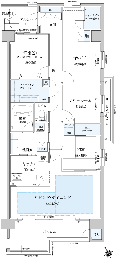 Floor: 2LDK + 2FR + FIC + WIC + TR (2-3F), 3LDK + FR + FIC + WIC + TR (4-6F), occupied area: 101.63 sq m, Price: 49.9 million yen