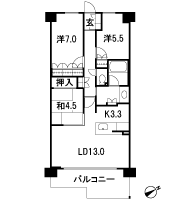 Floor: 3LDK + TR, the area occupied: 74.2 sq m, Price: 29.9 million yen