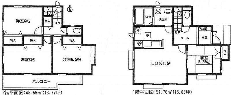 Floor plan. 38,300,000 yen, 4LDK, Land area 171.07 sq m , Building area 96.59 sq m