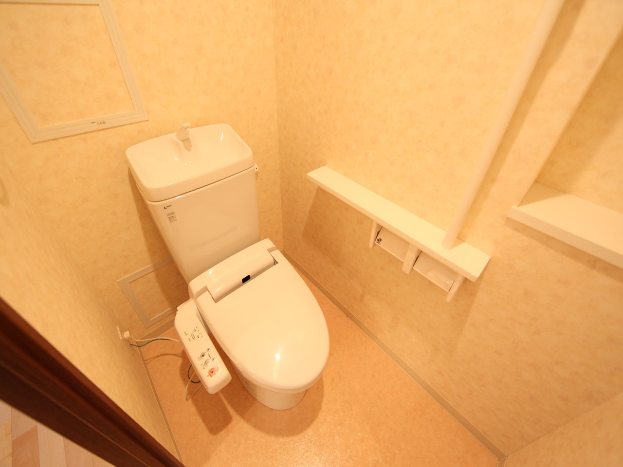 Toilet. With Washlet Bathing Restroom