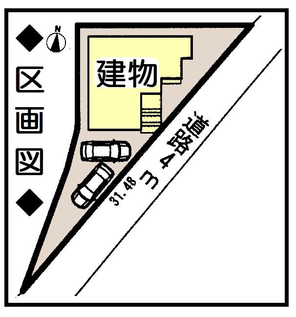 Compartment figure. 42,900,000 yen, 4LDK, Land area 161.17 sq m , Building area 99.38 sq m