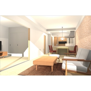 Living and room. Renderings