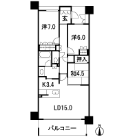 Floor: 3LDK + storeroom, occupied area: 81.02 sq m, Price: 45.9 million yen
