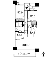Floor: 3LDK, occupied area: 80.47 sq m, Price: 42,800,000 yen ・ 45,800,000 yen