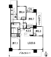 Floor: 4LDK + storeroom, occupied area: 110.63 sq m, Price: 65,800,000 yen ・ 77,800,000 yen