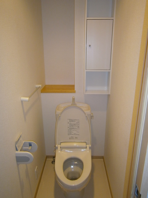 Toilet. With electrical outlet (it puts washing with toilet seat)