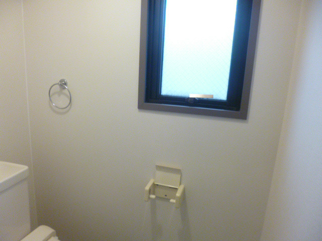 Toilet. Window in the toilet