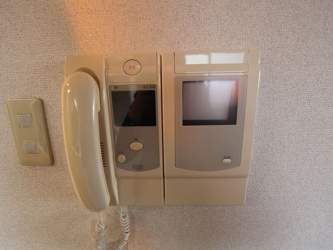 Security. Intercom with TV monitor