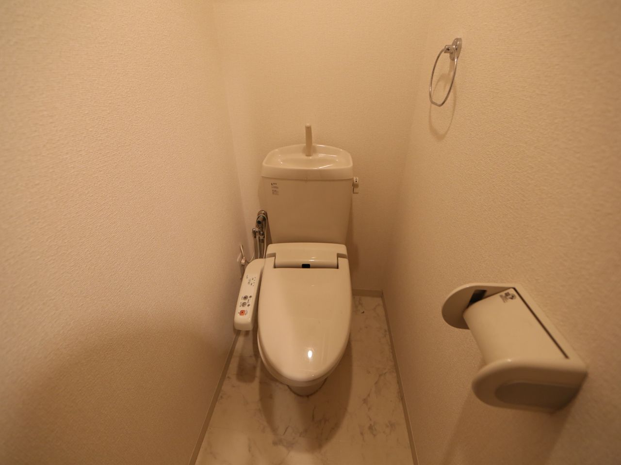 Toilet. Toilet with warm water washing toilet seat