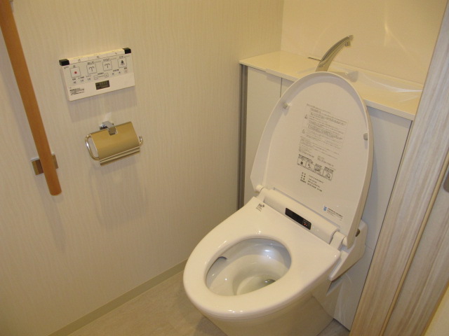 Toilet. Warm water washing toilet seat