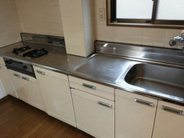 Kitchen. Spacious two-necked Gasukitchin