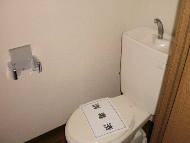 Toilet. It is with outlet. 