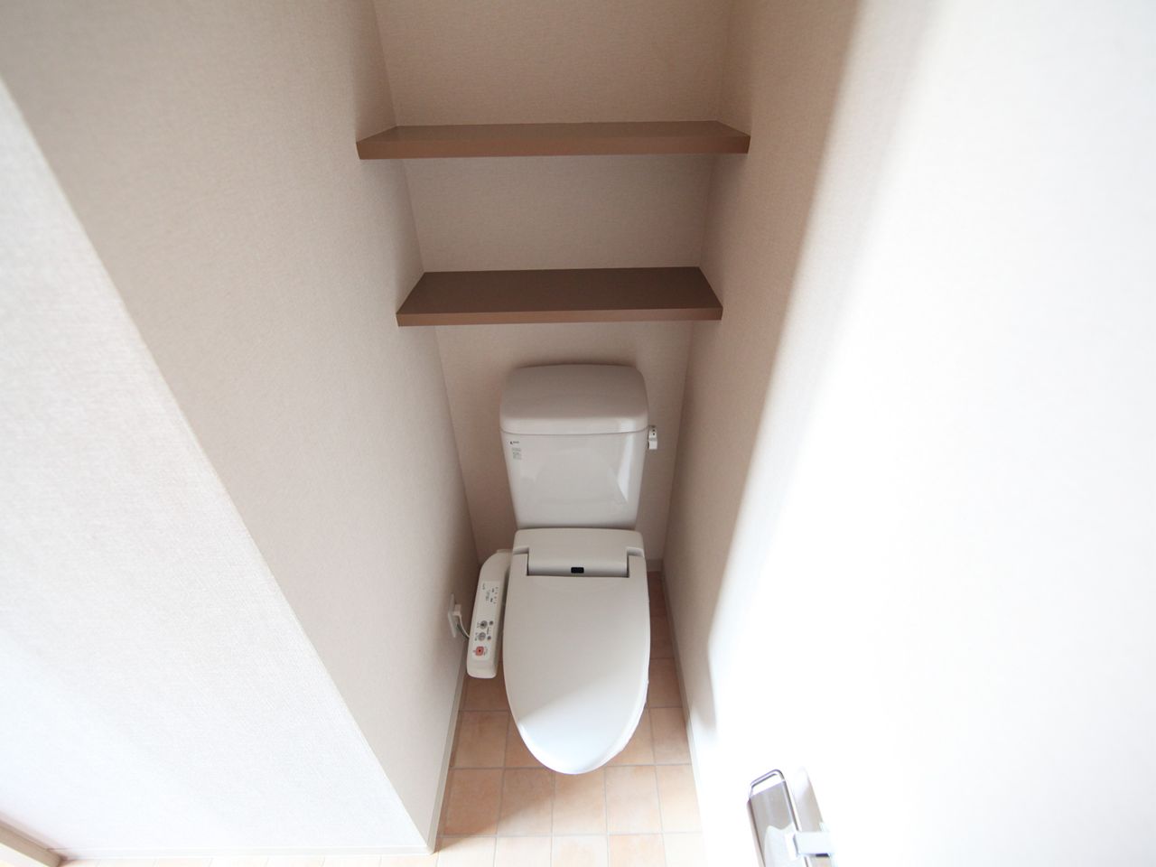 Toilet. Toilet (with warm water cleaning toilet seat)