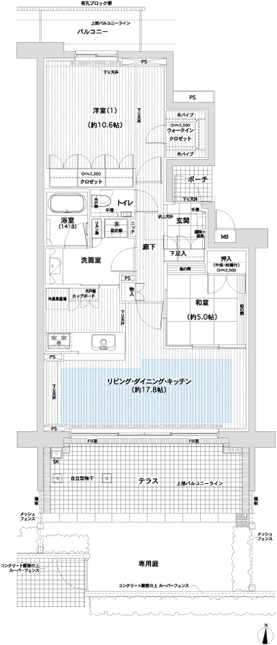 Floor: 2LDK + WIC, the occupied area: 78.99 sq m, Price: 46.5 million yen