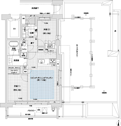 Floor: 2LDK + WIC, the occupied area: 68.13 sq m, price: 44 million yen