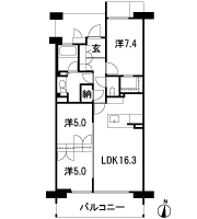 Floor: 3LDK + WIC, the occupied area: 77.27 sq m, Price: 44,600,000 yen ~ 49,600,000 yen
