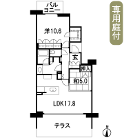 Floor: 2LDK + WIC, the occupied area: 78.99 sq m, Price: 46.5 million yen
