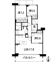 Floor: 3LDK, occupied area: 81.33 sq m, Price: 52.5 million yen