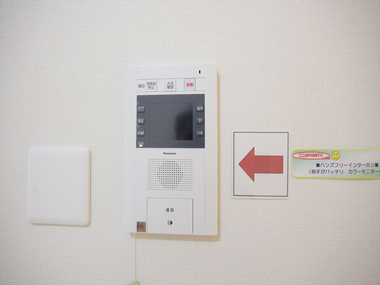 Security. Intercom with TV monitor