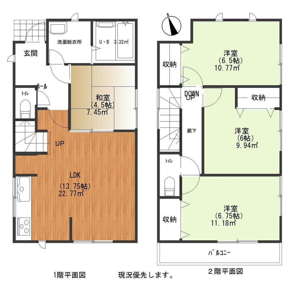Floor plan. 37,800,000 yen, 4LDK, Land area 119.91 sq m , Building area 88.6 sq m