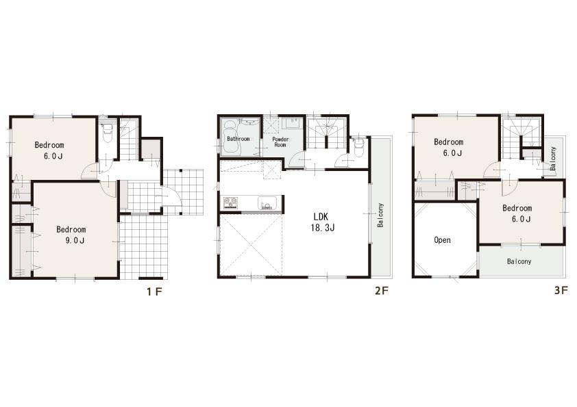 Floor plan. 47,800,000 yen, 4LDK, Land area 104.79 sq m , Building area 107.63 sq m