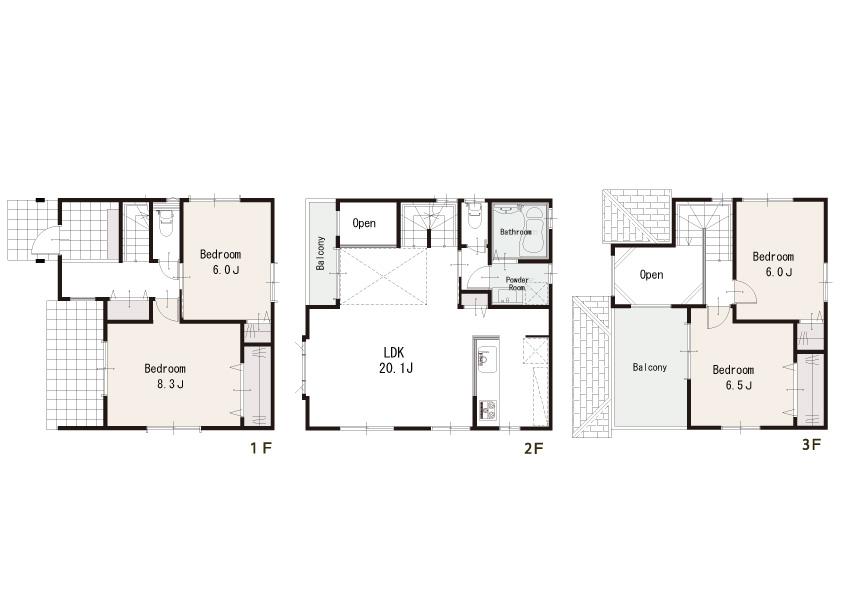 Floor plan. 47,800,000 yen, 4LDK, Land area 104.85 sq m , Building area 110.43 sq m