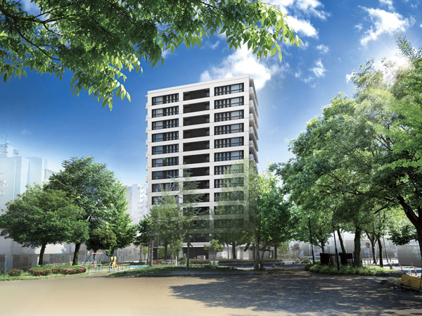 Other. "Cloth pond park (about 20m)" has spread to doorstep. Park like to garden, Send a carefree life. Exterior - Rendering