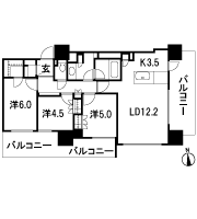 Floor: 3LDK, occupied area: 72.92 sq m, Price: 41,800,000 yen ~ 45,700,000 yen