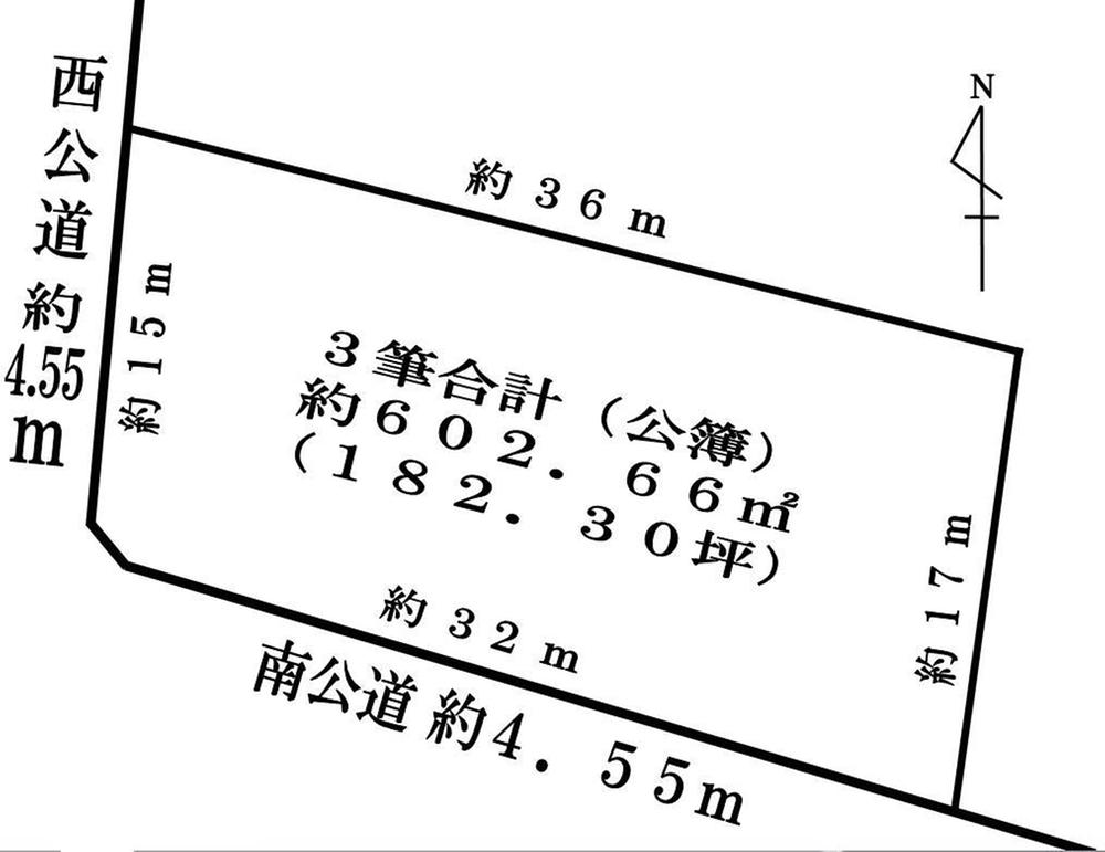 Compartment figure. Land price 130 million yen, Land area 602.66 sq m