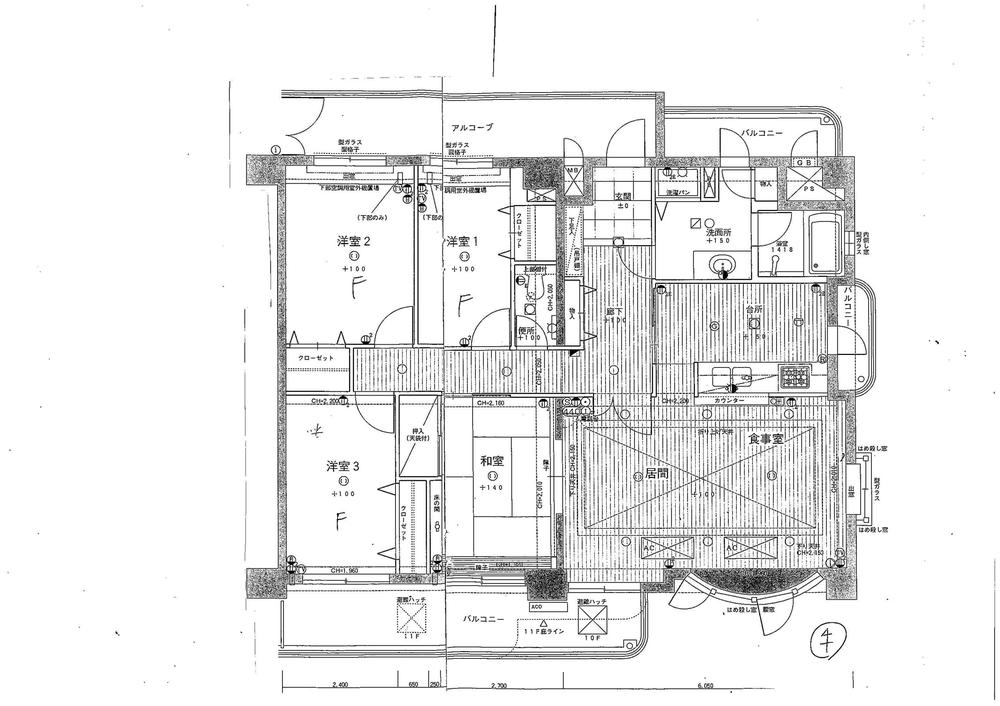 Floor plan. 4LDK, Price 29,800,000 yen, Footprint 104.89 sq m , Balcony area 18.78 sq m footprint 104.89 sq m , The type of 4LDK.
