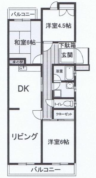 Floor plan. 3LDK, Price 15.8 million yen, Occupied area 70.15 sq m , Balcony area 10.44 sq m renovation Mansion! Please by all means look at the room!