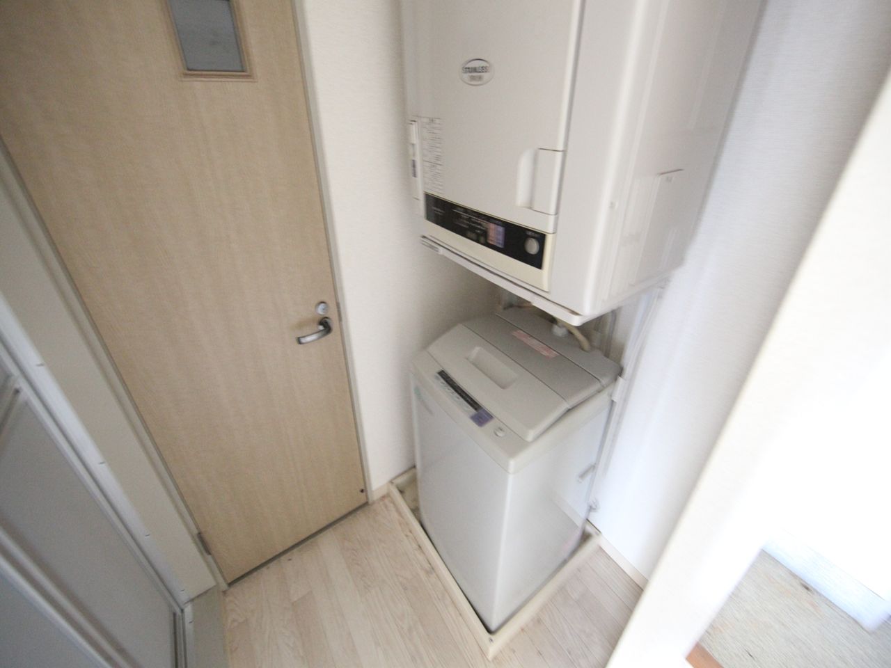 Other room space. Indoor Laundry Storage You can washing machine available