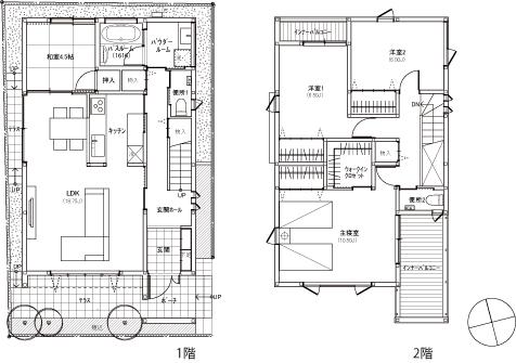 Building plan example (floor plan). 23.8 million yen, Building area 122.74 sq m