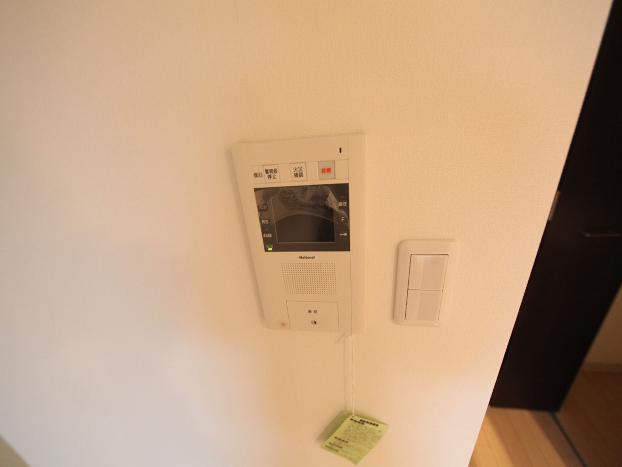 Security. Intercom with TV monitor