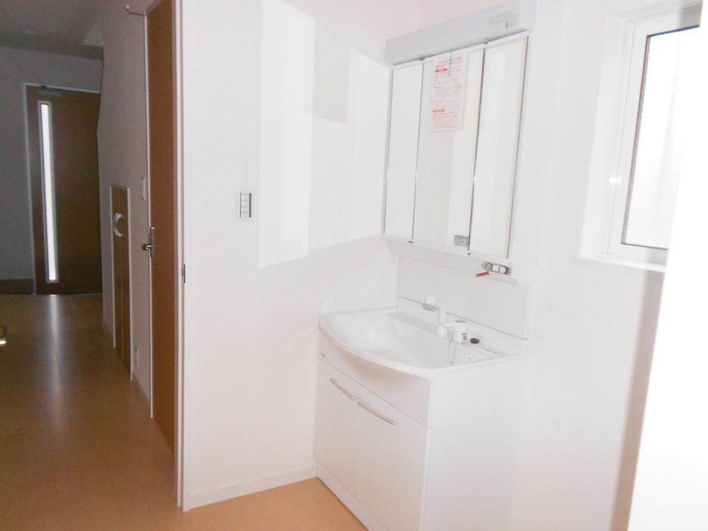 Wash basin, toilet. Bathroom vanity