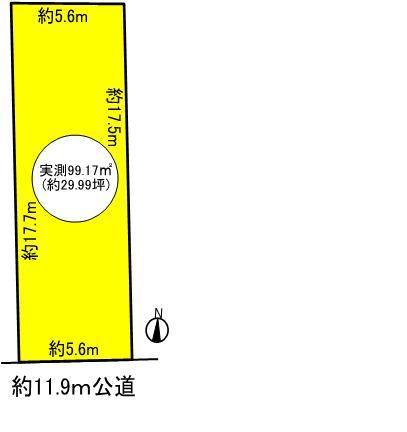 Compartment figure. Land price 16 million yen, Land area 99.16 sq m