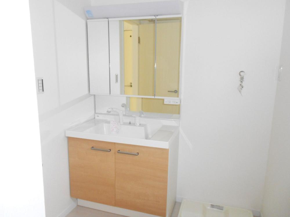 Wash basin, toilet. Bathroom vanity