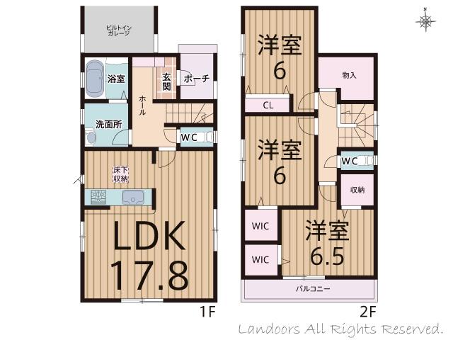 Floor plan. 27,900,000 yen, 3LDK, Land area 102.58 sq m , Building area 98.55 sq m floor plan