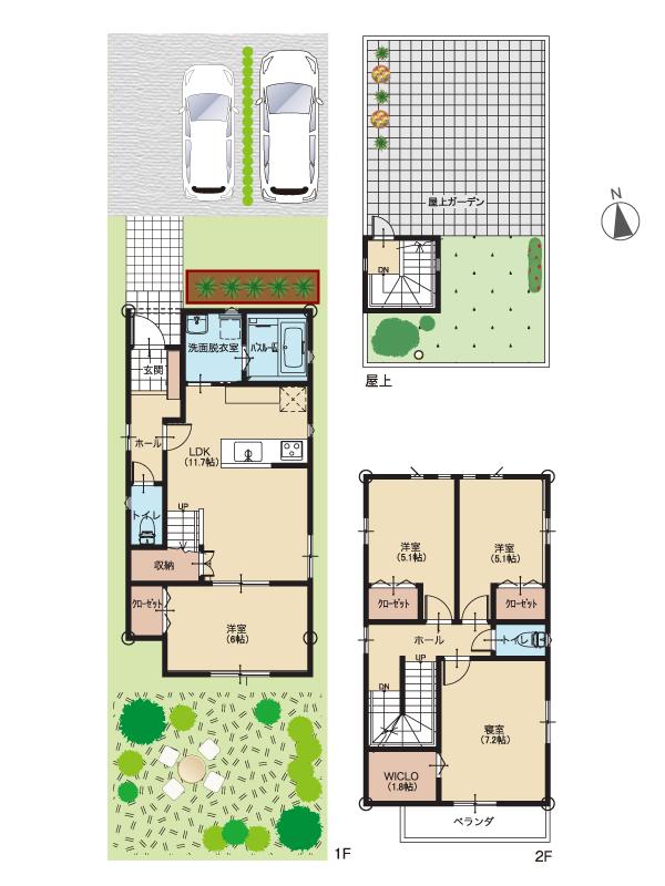 Other building plan example. Building plan example (with a roof)